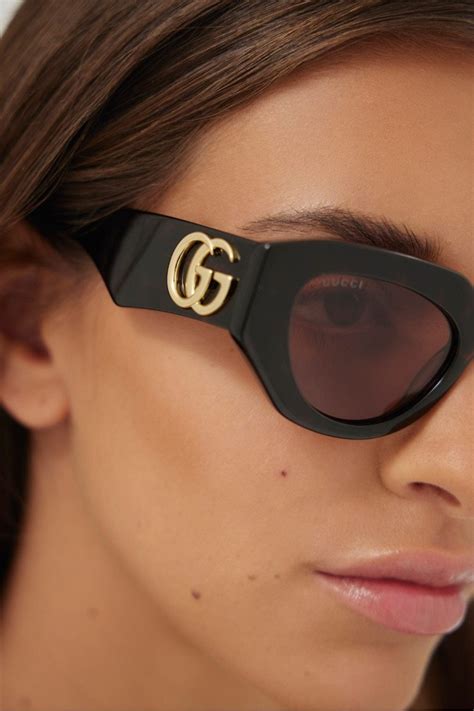 gucci 64mm round sunglasses|Gucci havana sunglasses men's.